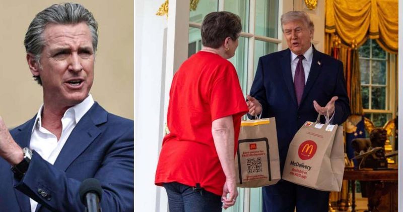 Gavin Newsom mocks Donald Trump over Oval Office DoorDash order: 'Make America Healthy Again!'