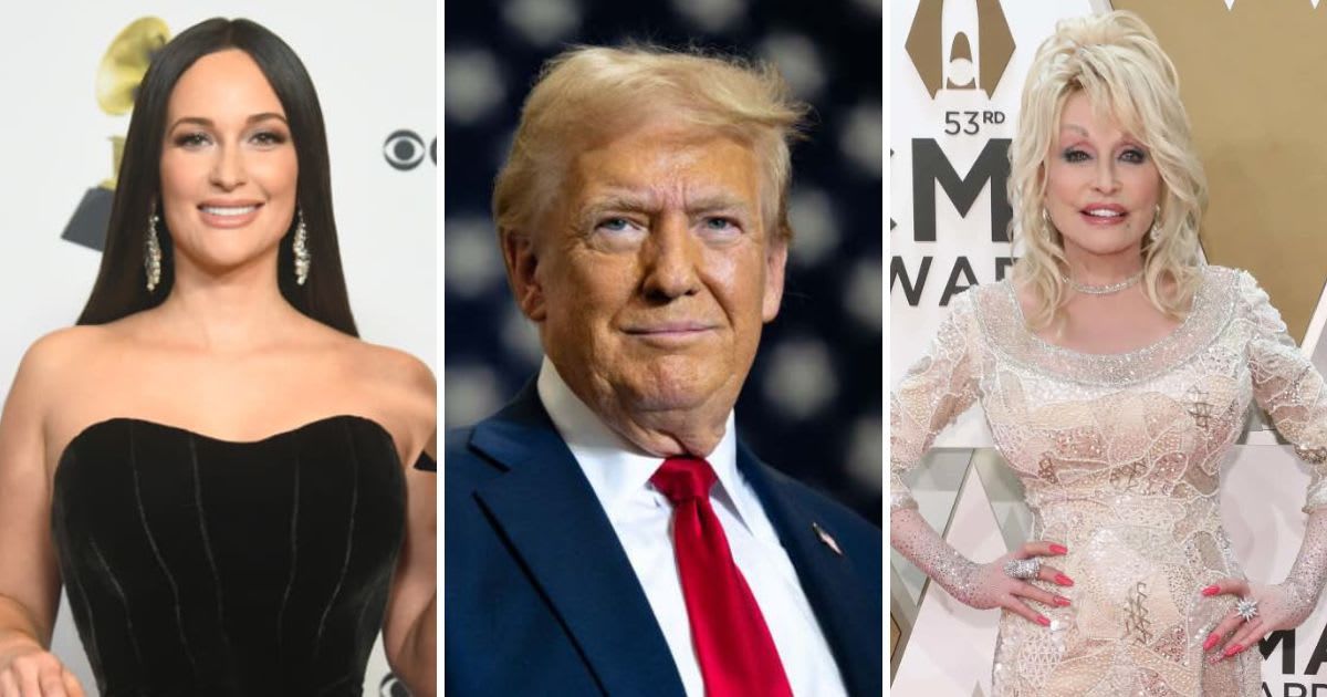 Kacey Musgraves trolls Trump by recreating AI image featuring Dolly Parton (Alberto E. Rodriguez/Getty Images, Brandon Bell/Getty Images, Getty Images)