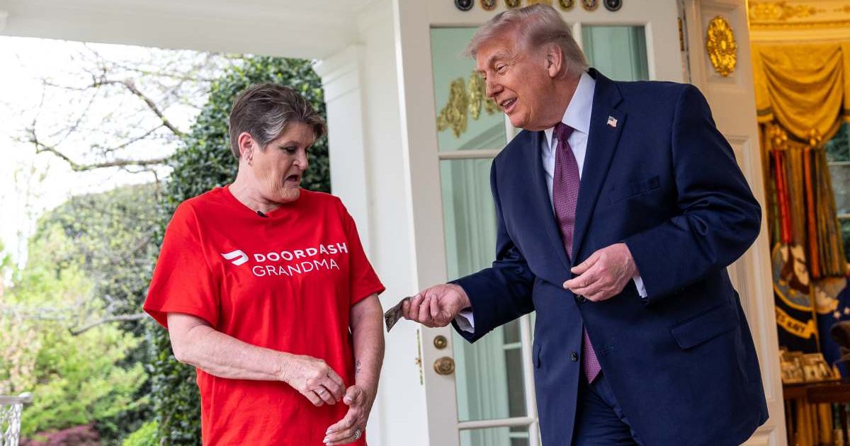 DoorDash has officially denied claims that Sharon Simmons is a 'plant,' saying she is a legitimate gig worker who recently moved to the DC area (AP Photo/Alex Brandon)