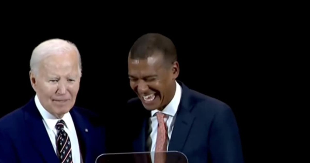 Joe Biden’s onstage remark at Syracuse University drew mixed reactions as he reflects on his legacy (X @EdKrassen)