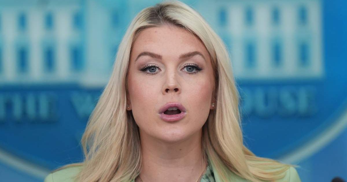 White House Press Secretary Karoline Leavitt speaks with reporters in the James Brady Press Briefing Room at the White House, Wednesday, April 15, 2026, in Washington (AP Photo/Alex Brandon)