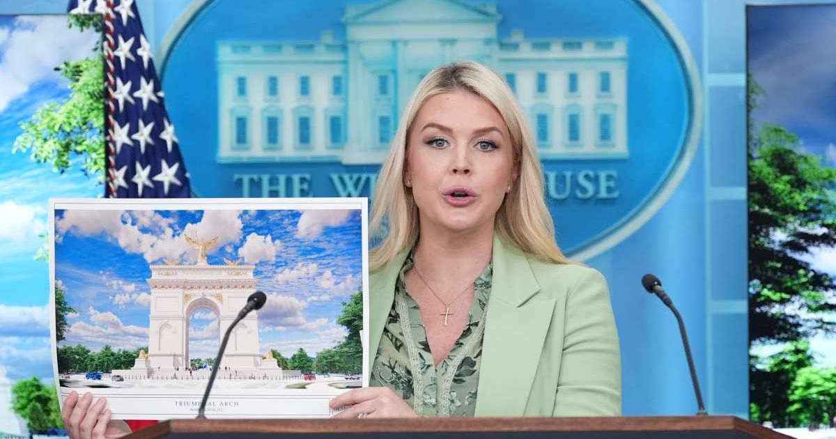 White House Press Secretary Karoline Leavitt revealed the title on April 15, saying the project aims to mark the 250th anniversary of American independence (AP Photo)