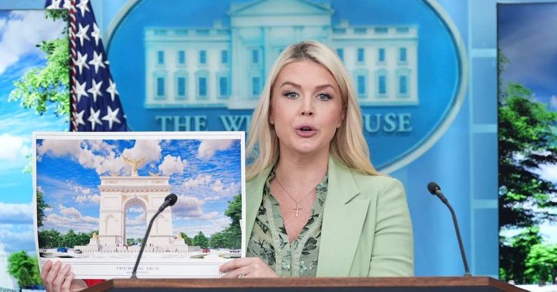 Karoline Leavitt reveals official name for Trump's triumphal arch