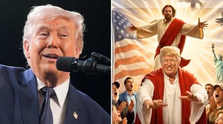 Iranian embassy posts AI meme showing Jesus Christ descending from the heavens to strike Trump