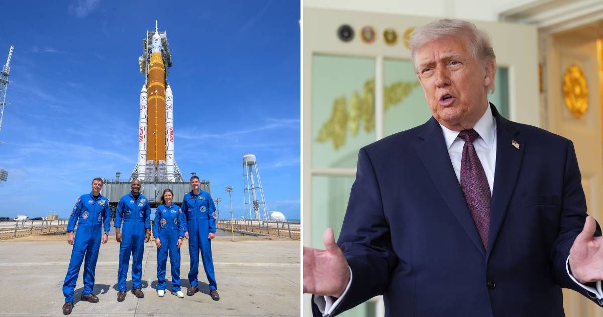 President Donald Trump has claimed that he started the Artemis II program during his first presidency (AP Photo)