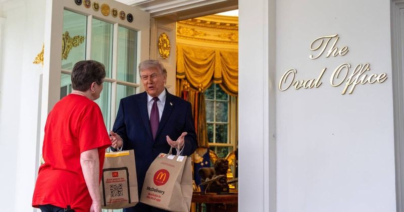 Trump labels Oval Office DoorDash delivery ‘a little tacky’ amid backlash