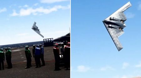 Fact Check: Is clip of B-2 Spirit passing warships real?