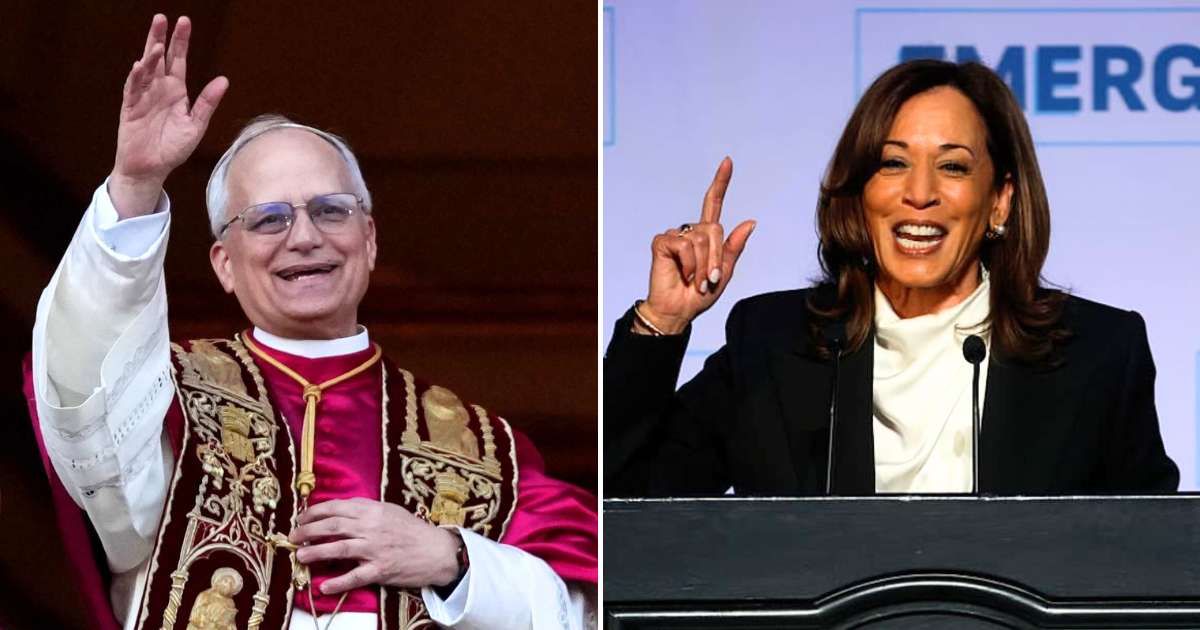 A post alleged that Pope Leo XIV donated to Kamala Harris’ 2024 presidential campaign (Getty Images)