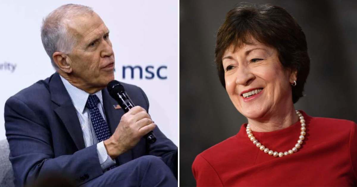 GOP senators Susan Collins and Thom Tillis questioned President Donald Trump's authority as the Iran conflict neared the 60-day limit, citing concerns over the need for congressional approval (Getty Images)