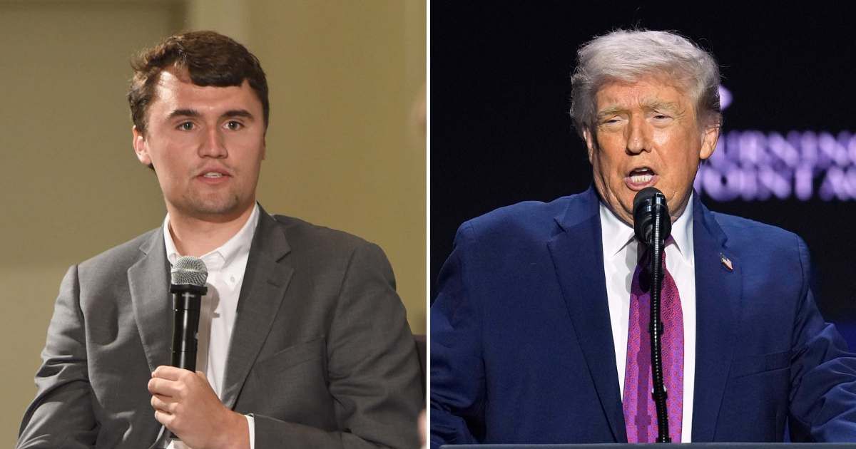 Donald Trump reflected on the legacy of Charlie Kirk while speaking at a Turning Point USA event at Dream City Church on Friday, April 17, 2026, in Phoenix, Arizona (Joshua Blanchard/Getty Images, AP Photo/Ross D Franklin)