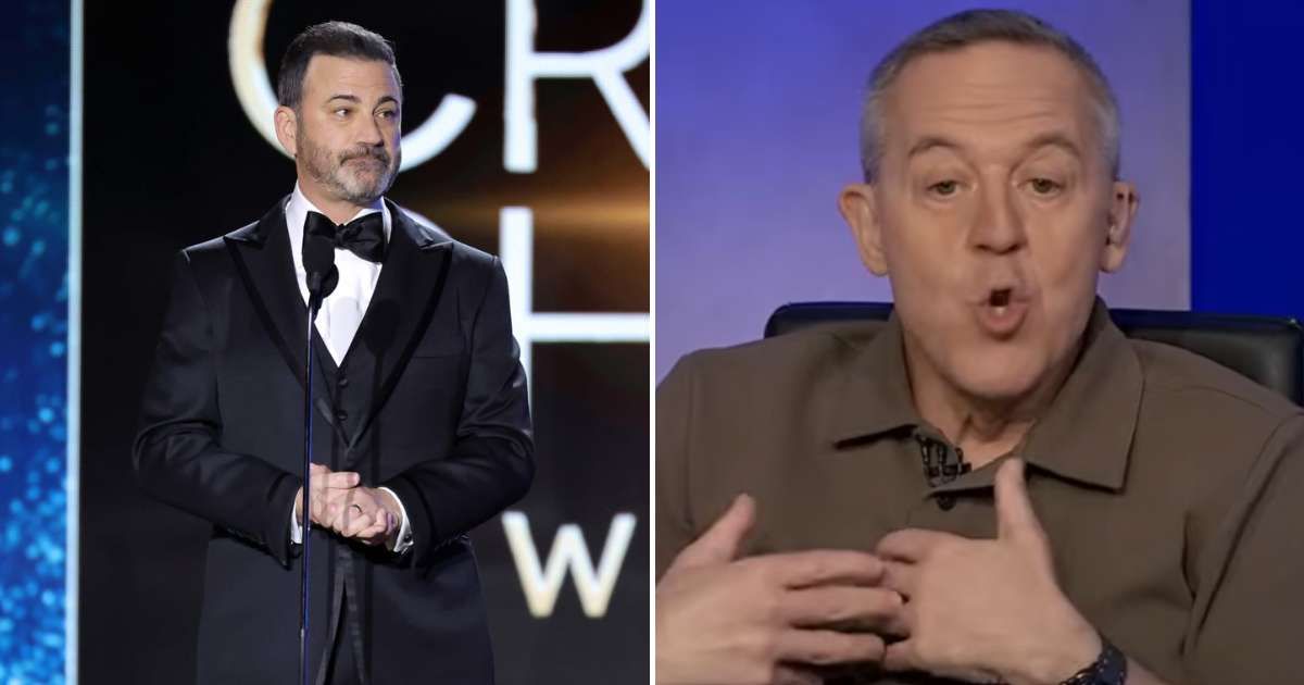 Greg Gutfeld challenges Jimmy Kimmel to adopt right-wing views for a year (Getty Images, Fox News/ Youtube)