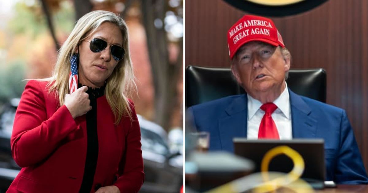 Former congresswoman Greene questions why the president has not forced the FBI to release the 'Butler Truth' to the Comperatore family (Getty Images)