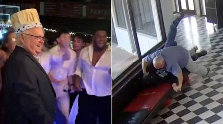 Oklahoma principal who tackled gunman gets emotional prom king welcome