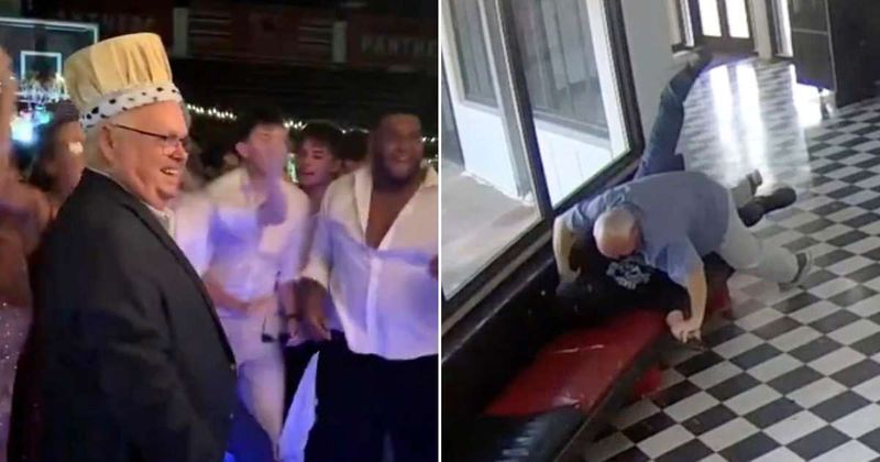 Oklahoma principal who tackled gunman gets emotional prom king welcome