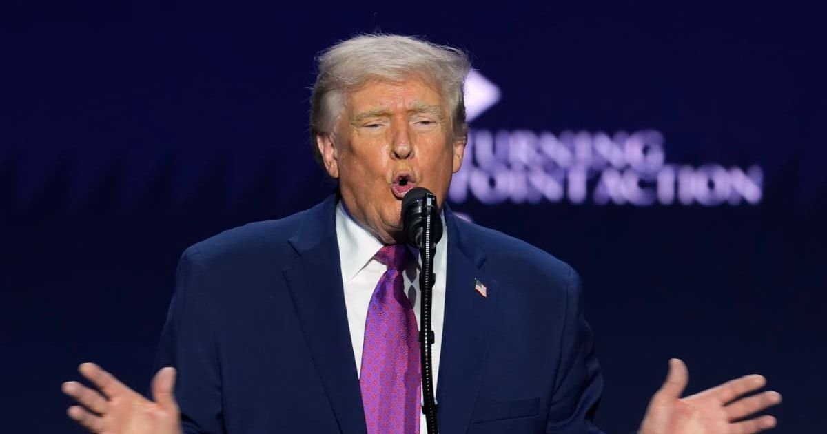 An X post claimed over 1 million signed Free Speech For People’s petition to impeach Donald Trump again, urging Congress to act during his current term (AP Photo/Ross D Franklin)