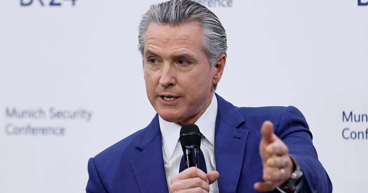 Describing the Shreveport tragedy as a total 'moral failure,' Gavin Newsom doubled down on his demand for change, slamming the NRA for paying off politicians while innocent children are killed (Johannes Simon/Getty Images)