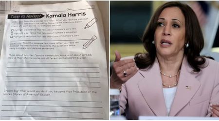 'Liberal indoctrination camps': Public school student’s worksheet on Kamala Harris angers dad