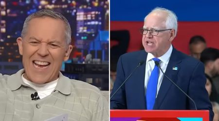 Gutfeld blasts Walz as 'traitor' for criticizing Trump abroad, mocks 'state conquered by pirates'