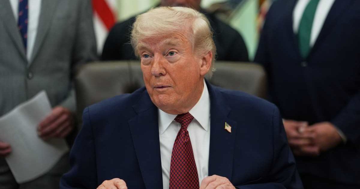 Viral posts claimed Donald Trump said Saudi Arabia is aiding the US in the Strait of Hormuz during escalating Iran tensions (AP Photo/Julia Demaree Nikhinson)