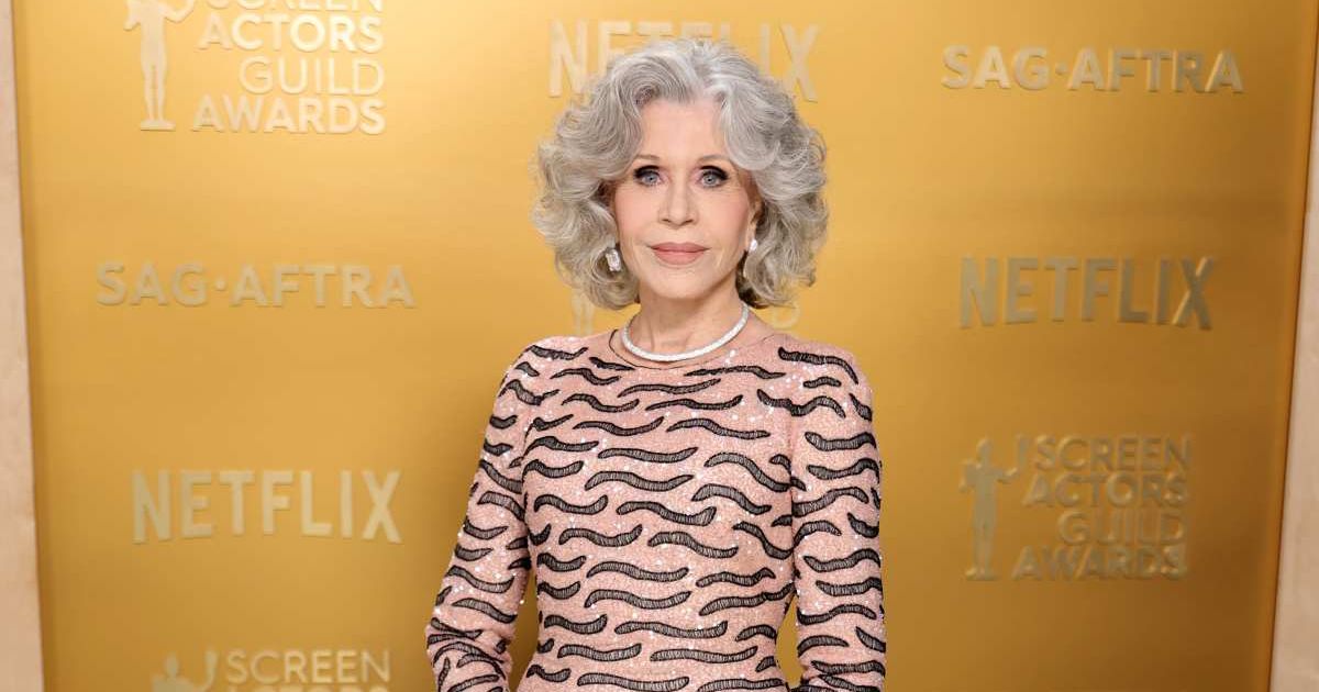Jane Fonda attends the 31st Annual Screen Actors Guild Awards at Shrine Auditorium and Expo Hall on February 23, 2025 in Los Angeles, California (Neilson Barnard/Getty Images)
