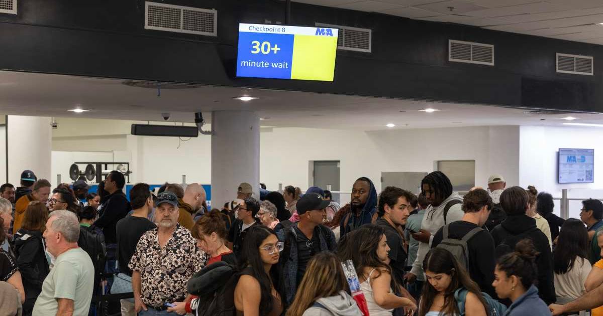 The Department of Homeland Security says it may run out of funds to pay tens of thousands of workers, including TSA officers, by early May (Getty Images)