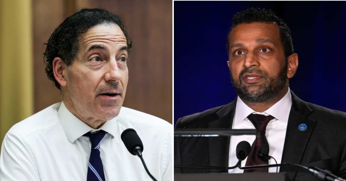 House Judiciary Democrats, led by Rep Jamie Raskin, call on Kash Patel to take WHO-backed alcohol screening test and provide results to Congress (Getty Images/ AP Images)