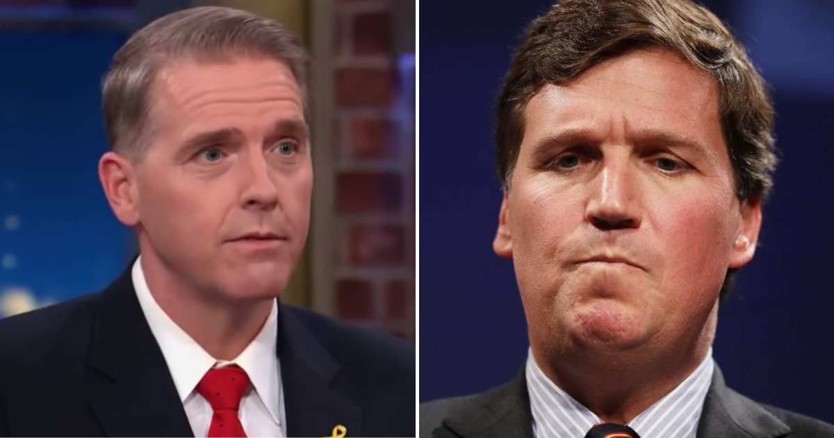 Scott Jennings calls Tucker Carlson a ‘moron’ after Carlson expresses regret over backing Trump amid fallout from the Iran war and recent political backlash (CNN/Youtube, Getty Images)