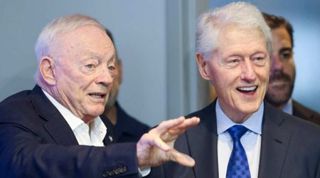 Jerry Jones hails 'wonderful' friend Bill Clinton during surprise visit to Cowboys draft presser