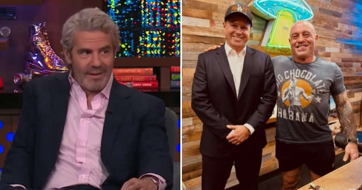 Andy Cohen slammed Joe Rogan for backing Spencer Pratt’s Los Angeles mayor bid during a conversation with Kristin Cavallari on his show (X/ @TMZ and Facebook/ Spencer Pratt)