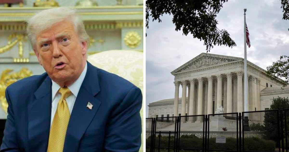 According to a Marquette Law School Poll survey, 57% Americans believe the Supreme Court avoids ruling against Donald Trump (Getty Images)