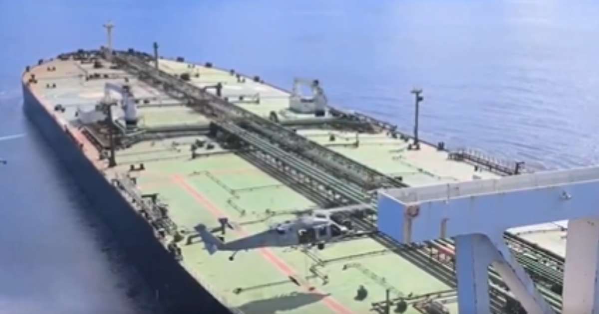 US forces carried out a maritime interdiction and right-of-visit boarding of the sanctioned stateless tanker M/T Majestic X, which was transporting Iranian oil in the Indian Ocean (@DeptofWar)