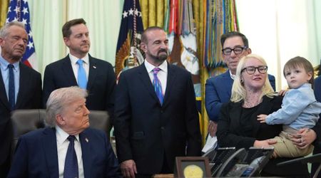 Toddler, 2, who regained hearing steals show with dance at Trump's White House event