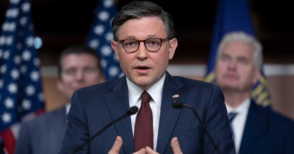 Speaker Mike Johnson faces a hellish week in Washington as conservative rebels threaten to let national security and border programs lapse (AP Photo/J Scott Applewhite)
