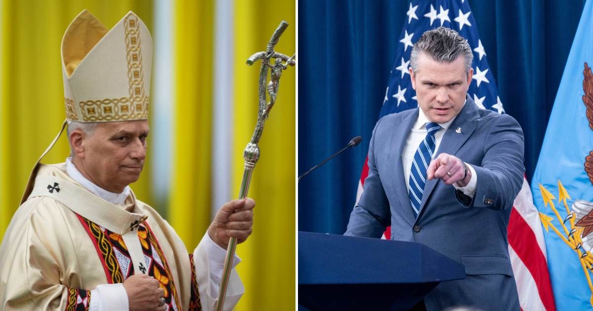 'The pope’s gonna do his thing, that’s fine', Defence Secretary Pete Hegseth said, defending US military action (AP Images)