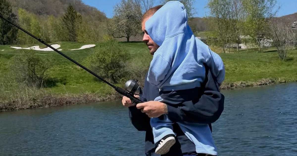 Justin Bieber shared a glimpse of family life during a lakeside outing with son Jack Blues (Screengrab/@lilbieber/Instagram)