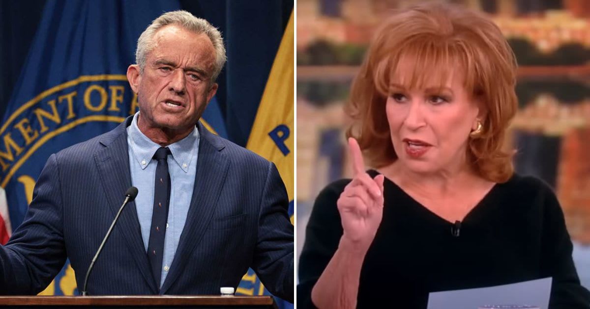 Joy Behar furiously blasted RFK Jr for his role as health secretary (YouTube/The View, Alex Wong/Getty Images)