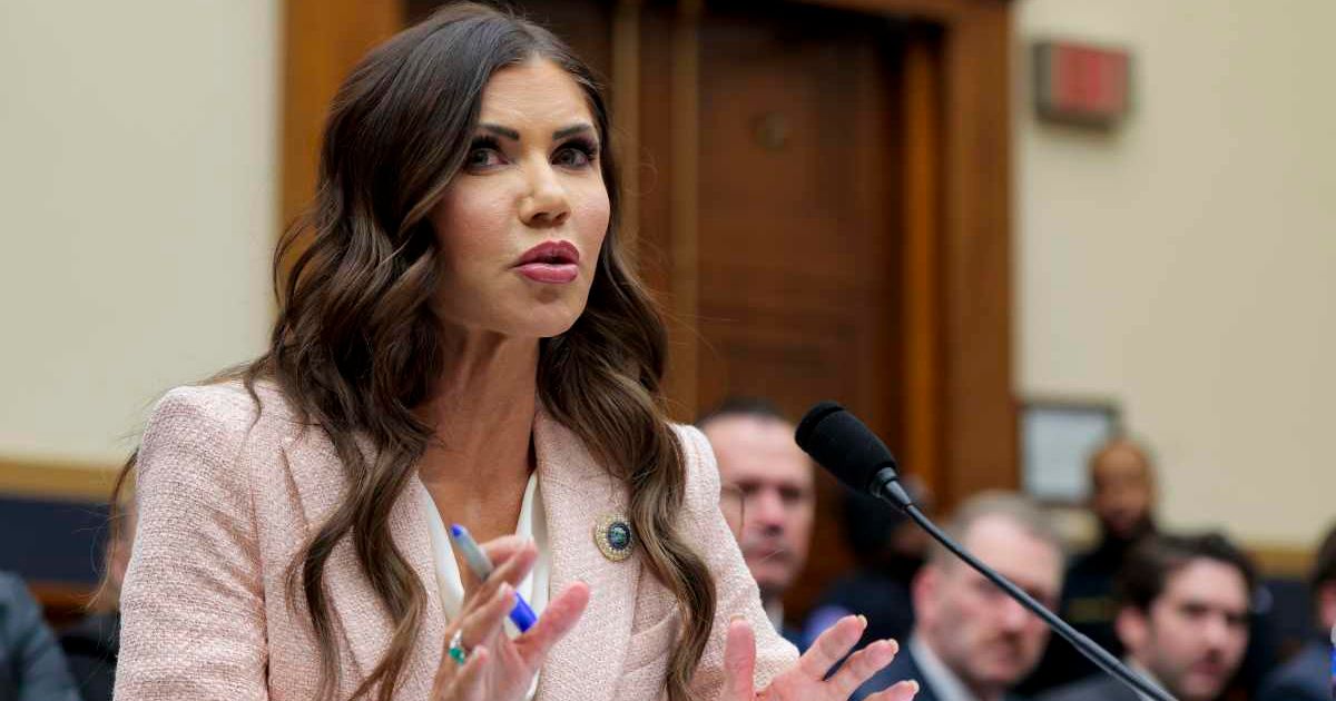 The claim gained traction after a Wall Street Journal report stated that Kristi Noem had continued using the residence following her departure (Getty Images)