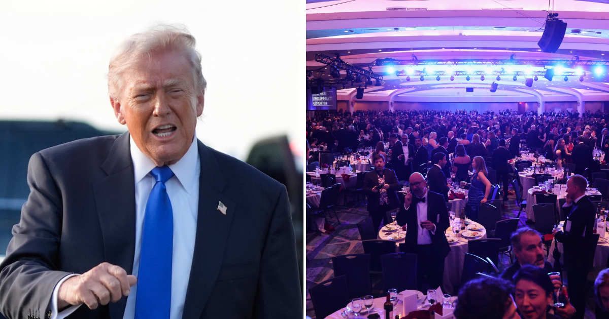 Donald Trump announced White House Correspondents’ Dinner will be rescheduled following gunfire scare (AP Photos)