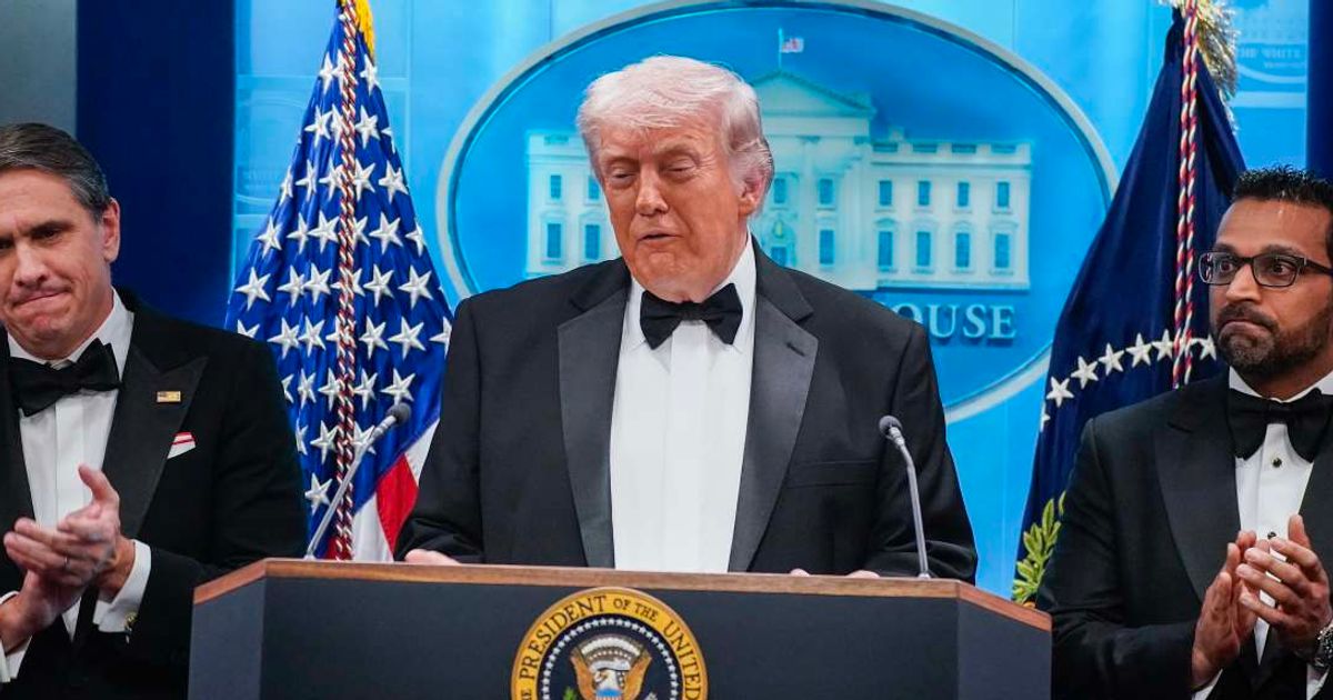 President Donald Trump said he initially mistook the sound of gunfire for a falling tray before realizing the danger (Getty Images)