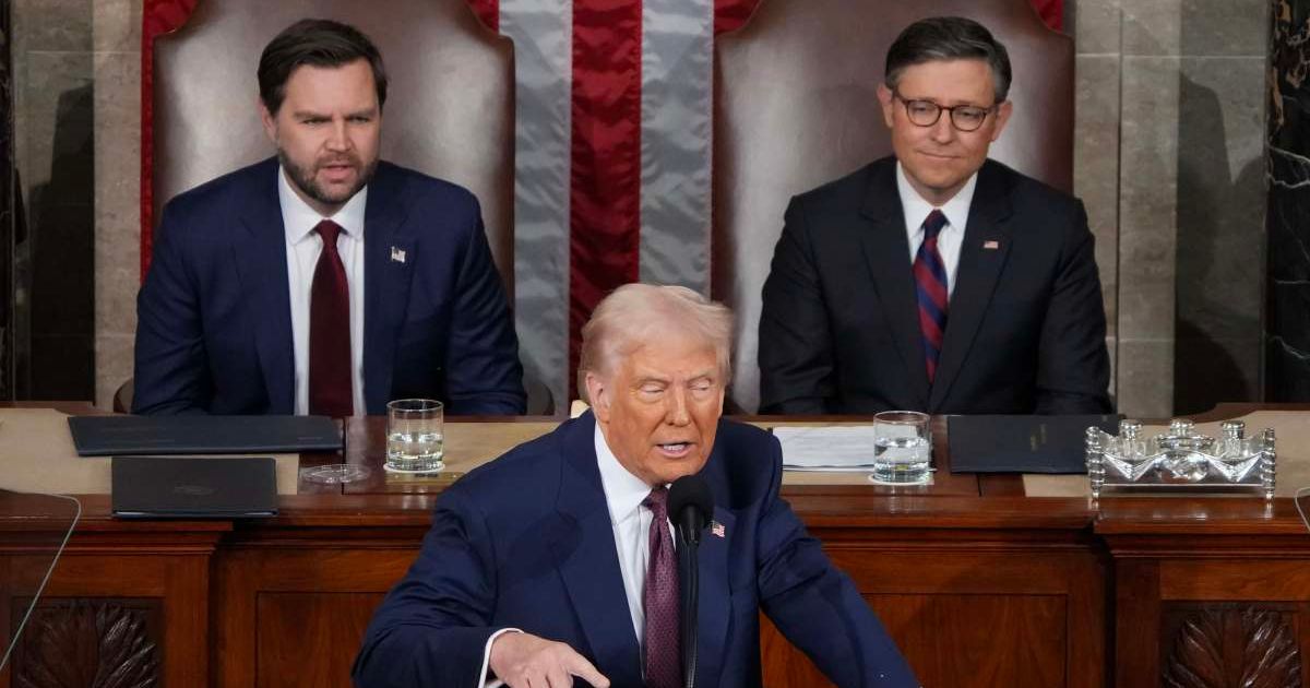 President Donald Trump addressed a joint session of Congress in Washington, DC (Getty Images)