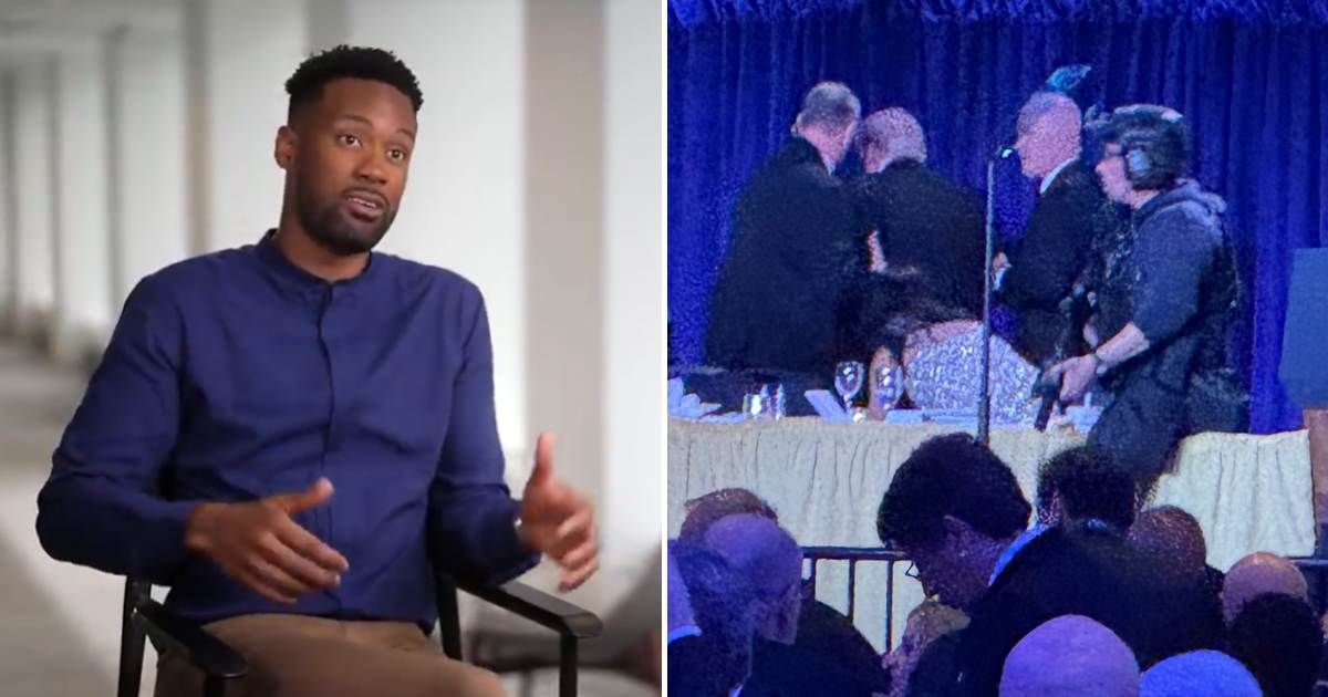 Fox News host Lawrence Jones said a leadership failure contributed to the White House Correspondents' Dinner incident and voiced support for President Donald Trump’s ballroom proposal afterward (Fox News/ YouTube, AP Photos)