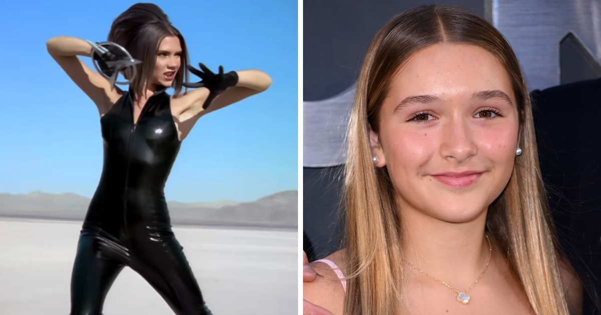 Victoria Beckham discussed Harper Beckham’s interest in Spice Girls fashion at the TIME100 Summit (Screengrab/Spice Girls/ YouTube, Getty Images)