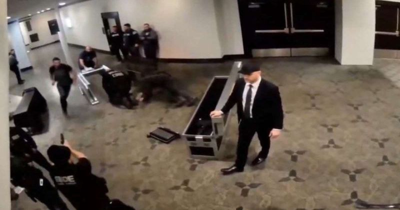 Fact Check: Do CCTV visuals show Secret Service response to WHCD shooting?