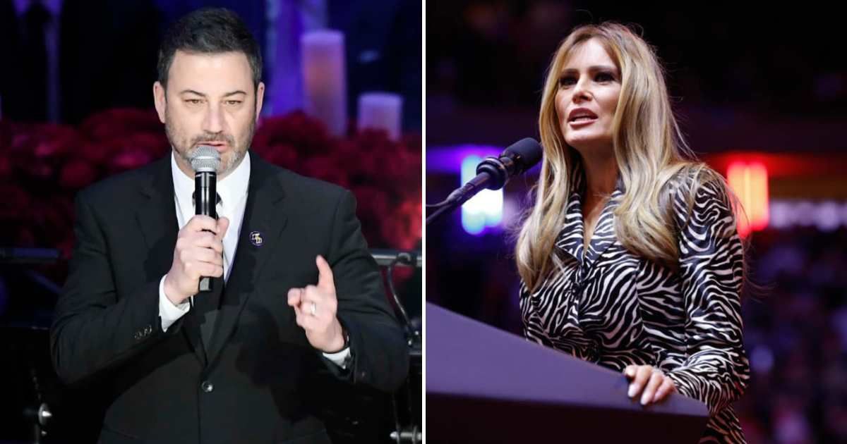 A viral clip sparked claims Jimmy Kimmel mocked Melania Trump after the White House dinner shooting (Getty Images)