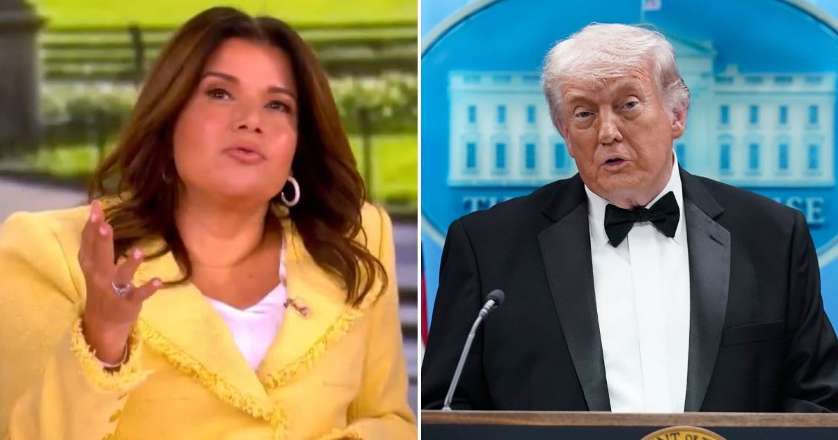 Ana Navarro questioned the lack of strict action in earlier mass shooting cases in the US (Nathan Howard/Getty Images, Screenshot, YouTube/@theview)