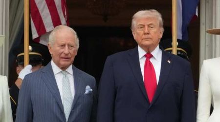 Trump jokes about 'living in Buckingham Palace' as study names him King Charles' cousin