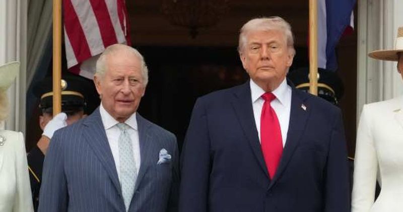 Trump jokes about 'living in Buckingham Palace' as study names him King Charles' cousin