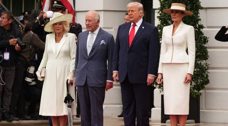 Melania Trump and Queen Camilla mirror each other in coordinated white looks during state visit