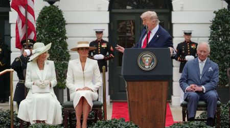 Trump jokes with Melania that their marriage won’t match his parents’ 63-year union during WH speech