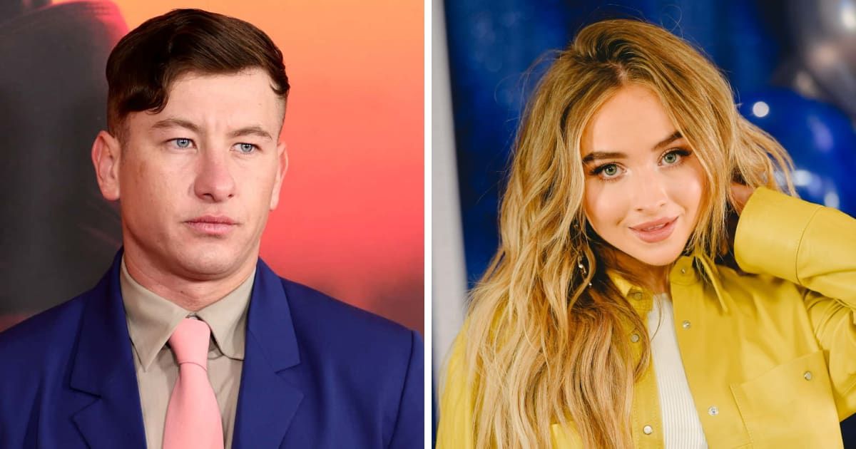 Barry Keoghan talks about Sabrina Carpenter on 'Friends Keep Secrets' podcast on April 28 (Getty Images)
